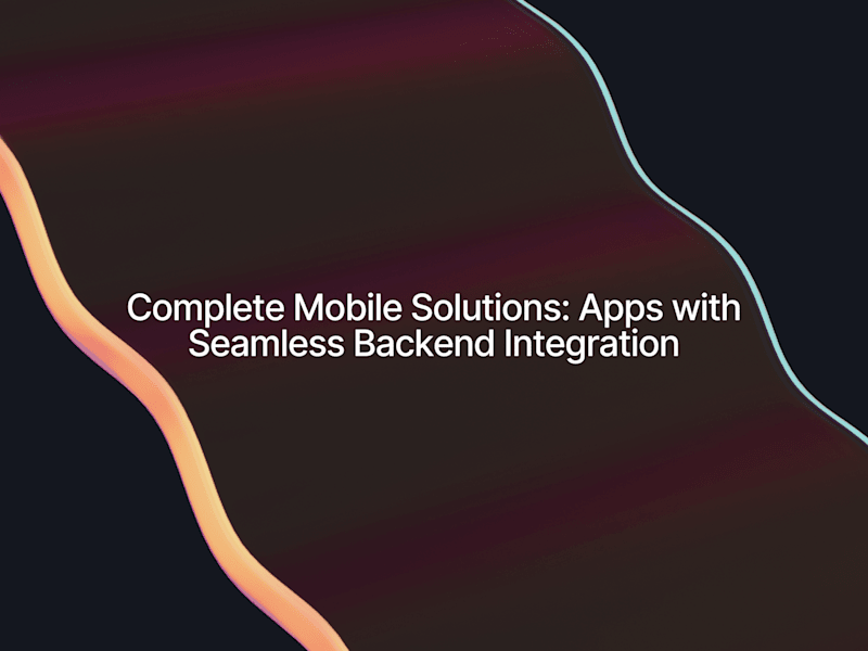 Cover image for Delivering Flutter apps with backend integration 
