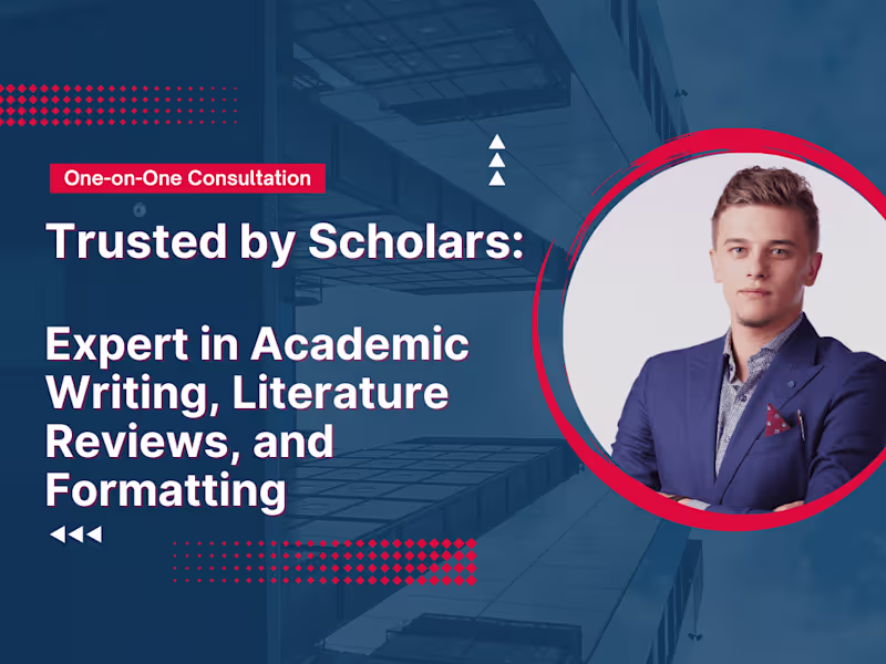 Cover image for Academic Writing Services - Thesis, Dissertation, Paper, etc