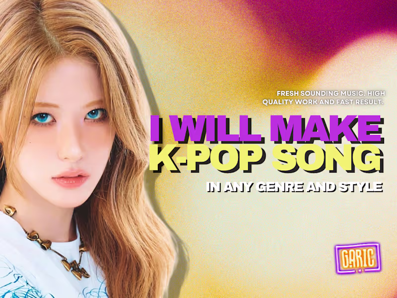 Cover image for I can produce a professionaly-sounding pop/k-pop beat for you