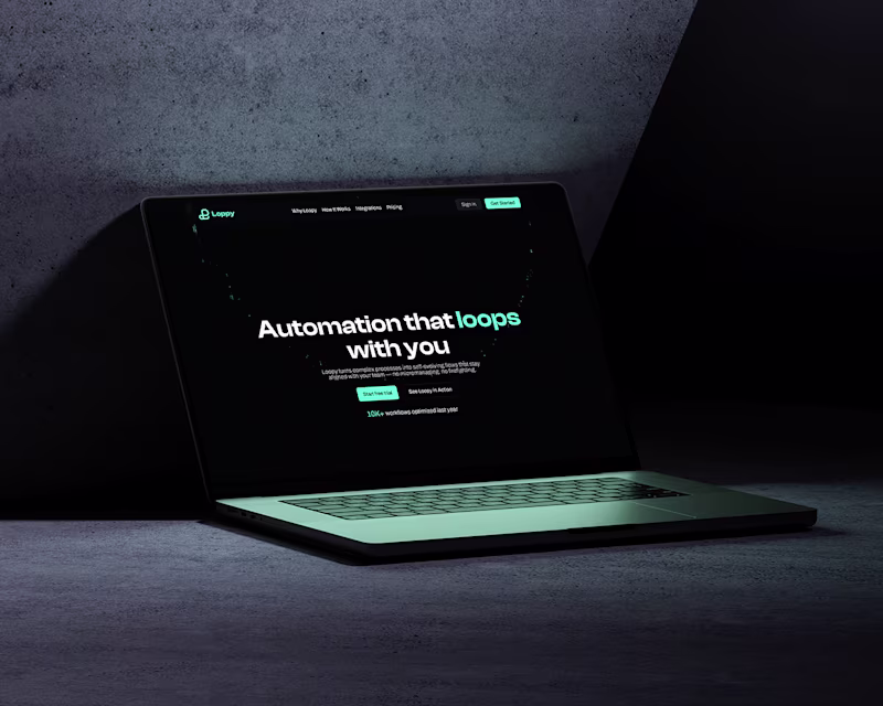 Cover image for Loopy — SaaS Landing Page Concept