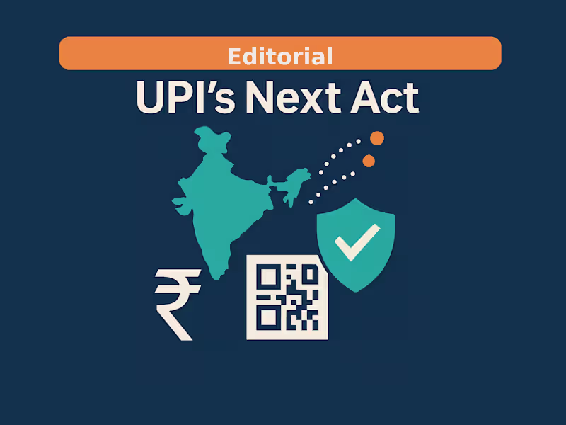 Cover image for UPI's Next Act: Trust, Credit, and Expansion