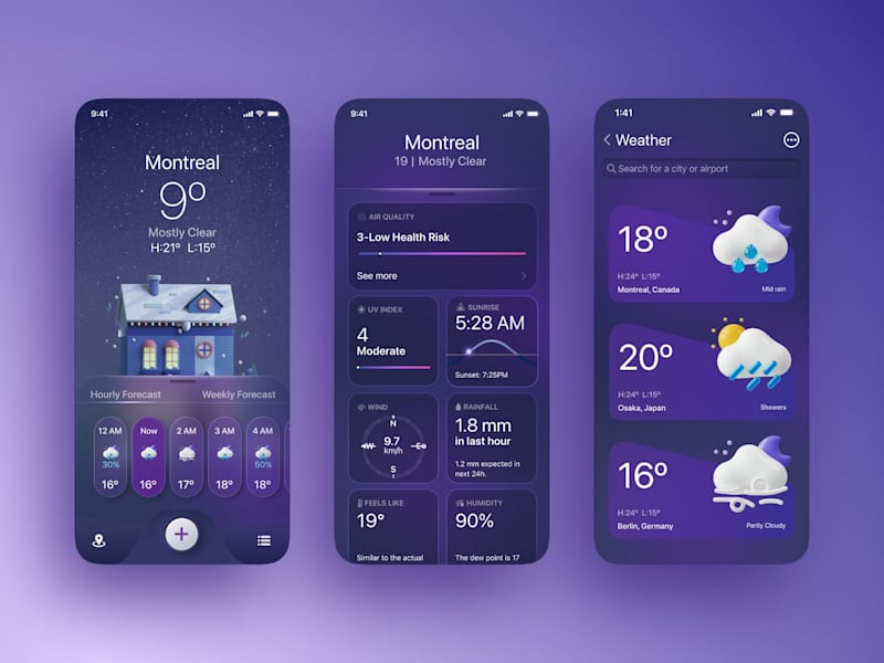 Cover image for Weather App design