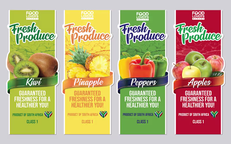 Cover image for Label / Sticker Design for Food Lover's Market - Zoeke