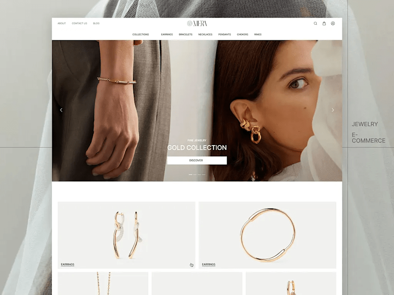 Cover image for MERA | Premium Jewelry E-commerce Design