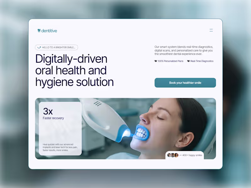 Cover image for Team Section Exploration for Dentinstry Website