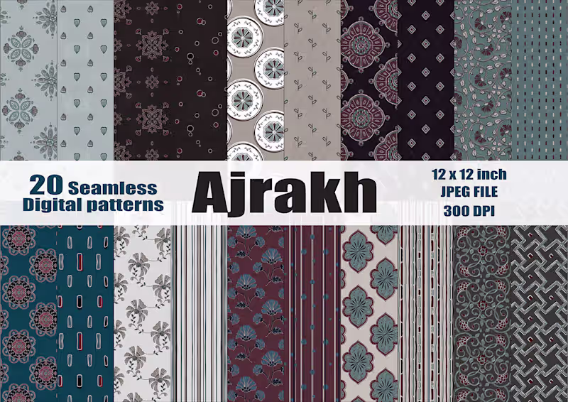 Cover image for Summer Ajrakh Pattern