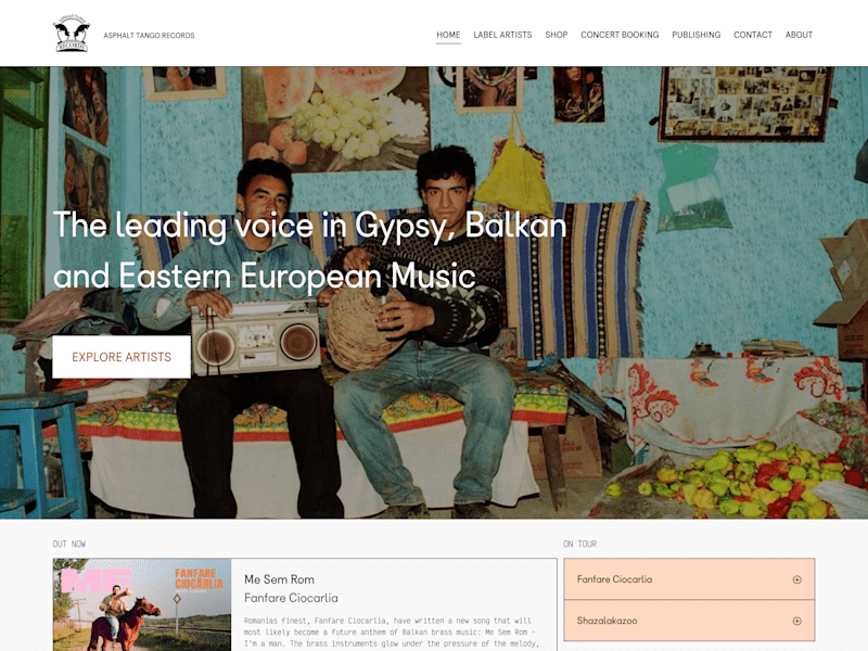 Cover image for Asphalt Tango Records| Web Development