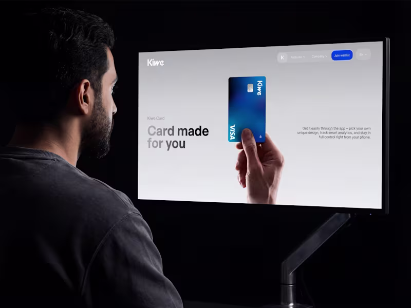 Cover image for Kiwe Bank Mobile App and Website Design