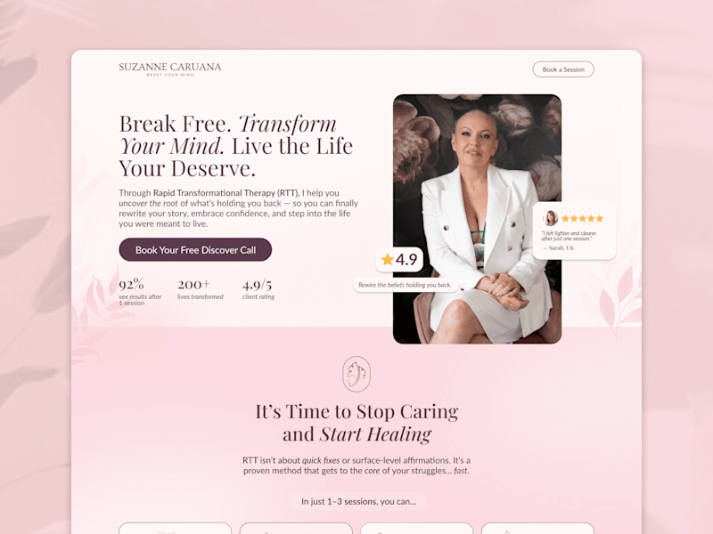 Cover image for Landing Page Design for RTT Service Business