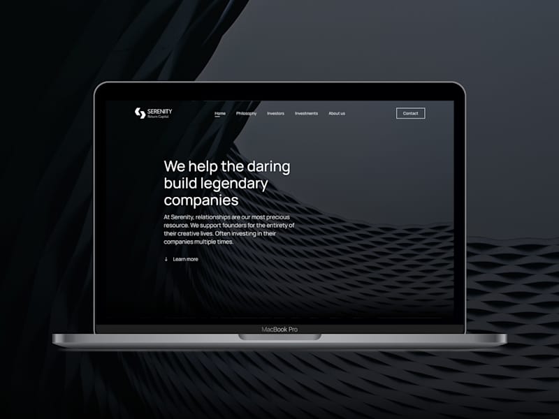 Cover image for Serenity Return Capital Landing Page