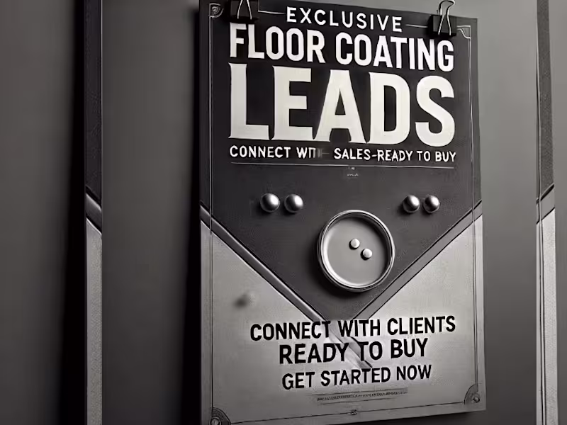 Cover image for Exclusive sales-ready Floor Coating Leads 