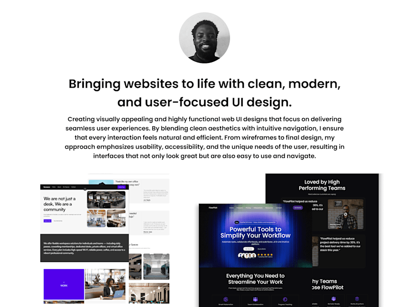 Cover image for Professional Website UI Design Tailored to Your Brand