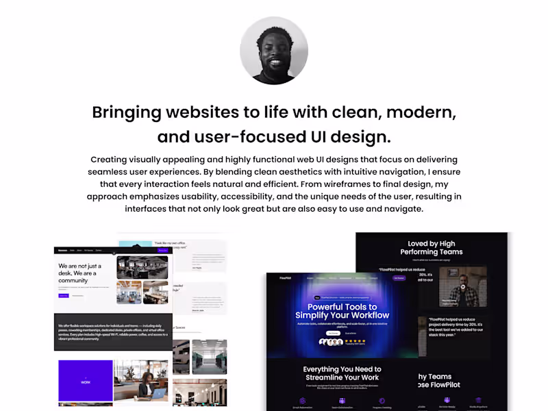 Cover image for Professional Website UI Design Tailored to Your Brand