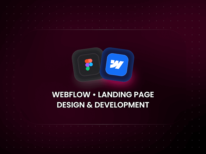 Cover image for Webflow Landing Page • Design & Development