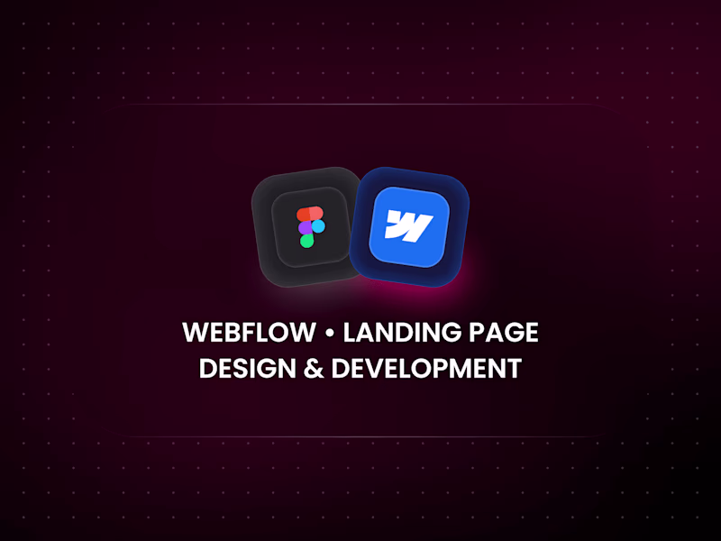 Cover image for Webflow Landing Page • Design & Development
