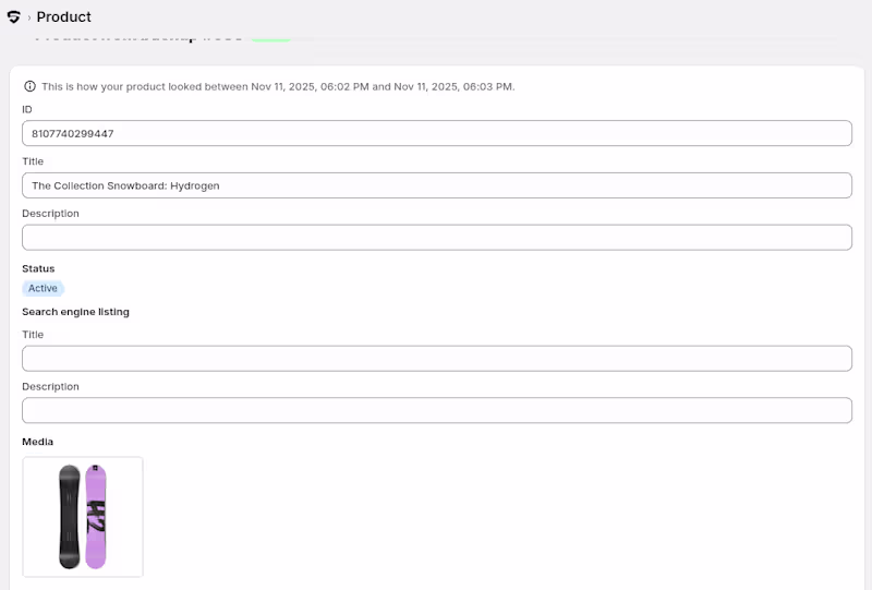 Cover image for Product images are now included in Snapshot backups. This fe...