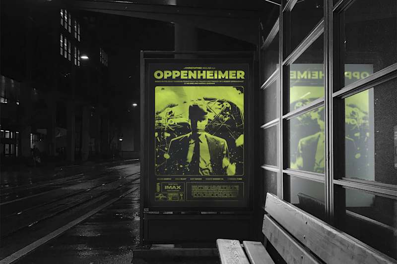 Cover image for OPPENHEIMER - Brutalist Poster Design