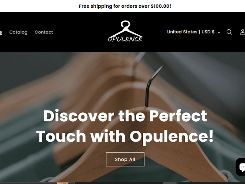 Cover image for Opulence - Premiere Clothing Brand