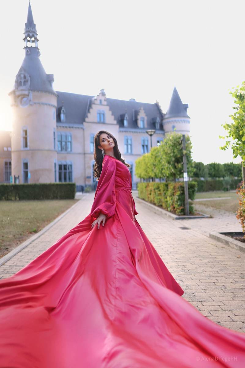 Cover image for The Sunset Rose:  red dress stylized photos
