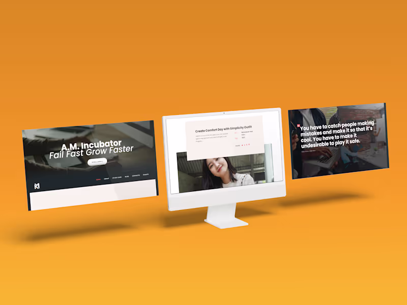 Cover image for A.M. Incubator - Website Design