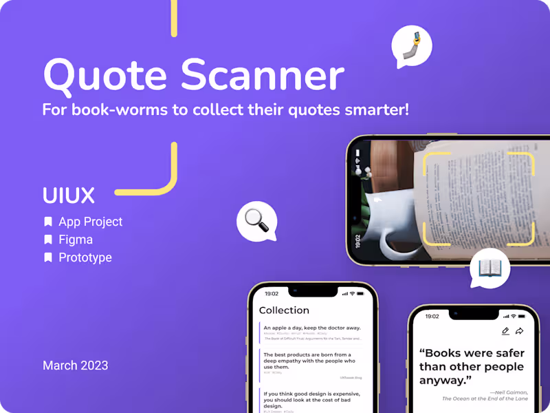 Cover image for APP Design: Quote Scanner