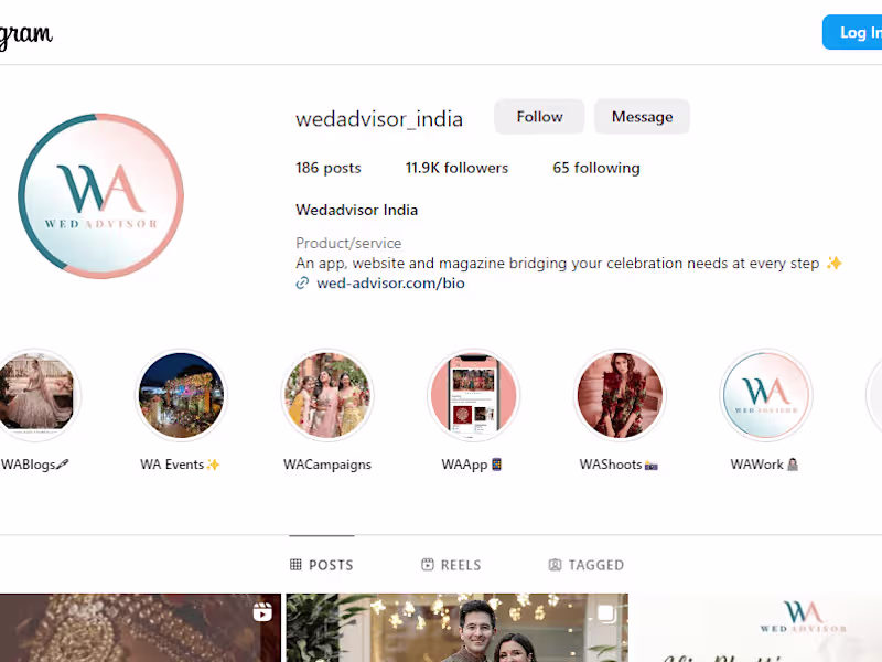 Cover image for Digital Marketing(@wedadvisor_india) • Instagram photos and vid…