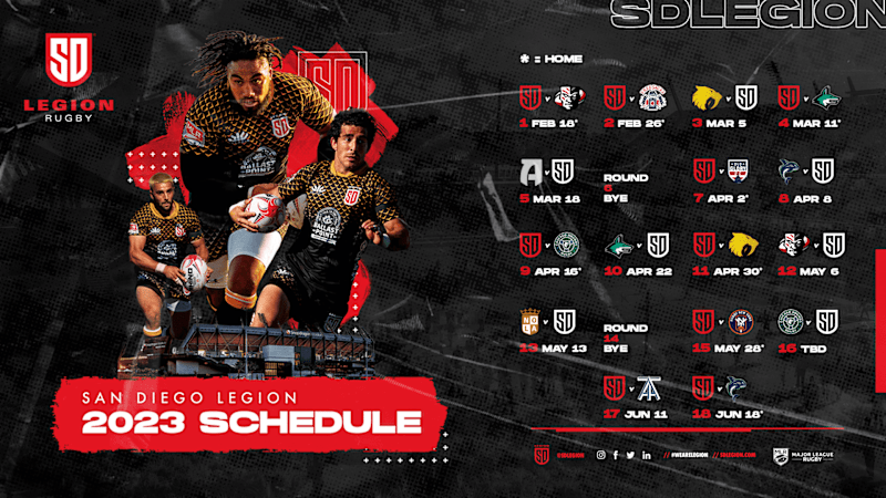 Cover image for San Diego Legion Rugby Graphics