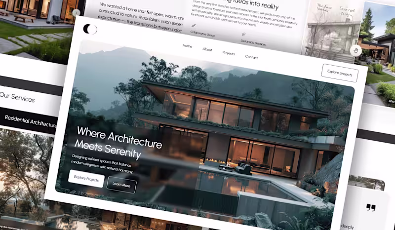 Cover image for Immersive Architectural Website Design