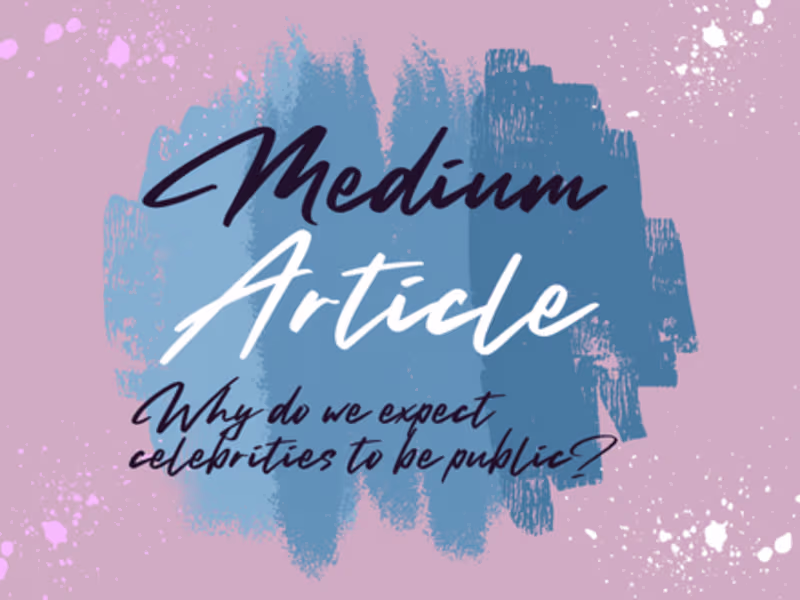 Cover image for Why Do We Expect Celebrities....