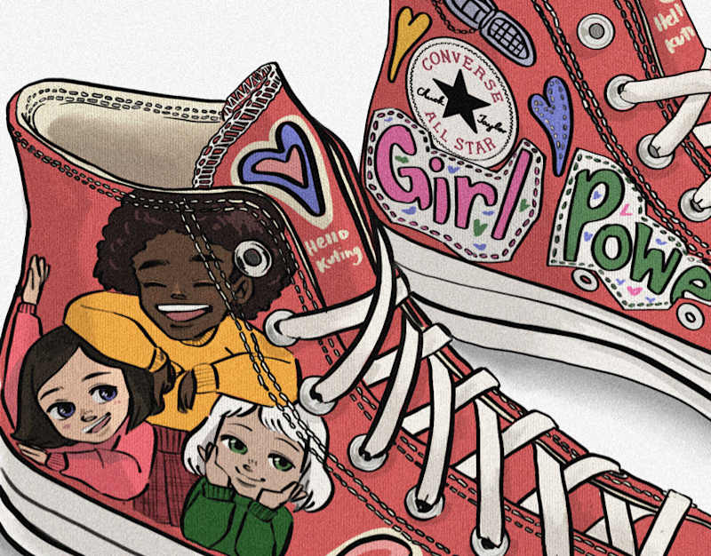 Cover image for Girl Power sneakers!