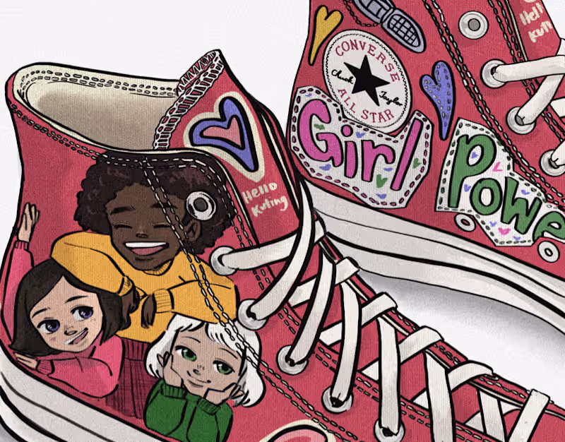Cover image for Girl Power sneakers!
