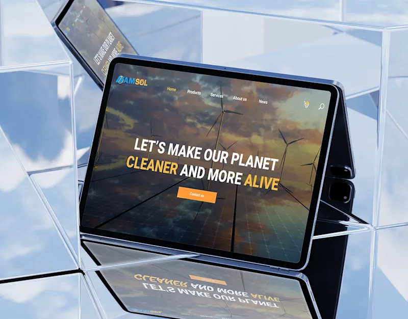 Cover image for Hamsol ™ | Green Energy website | Web Design