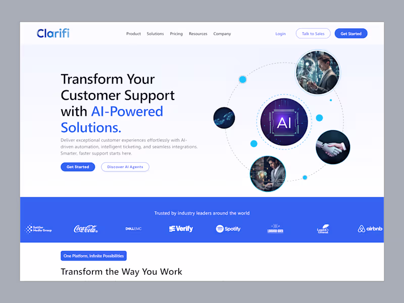 Cover image for CLARIFI– AI-Powered Customer Support Platform