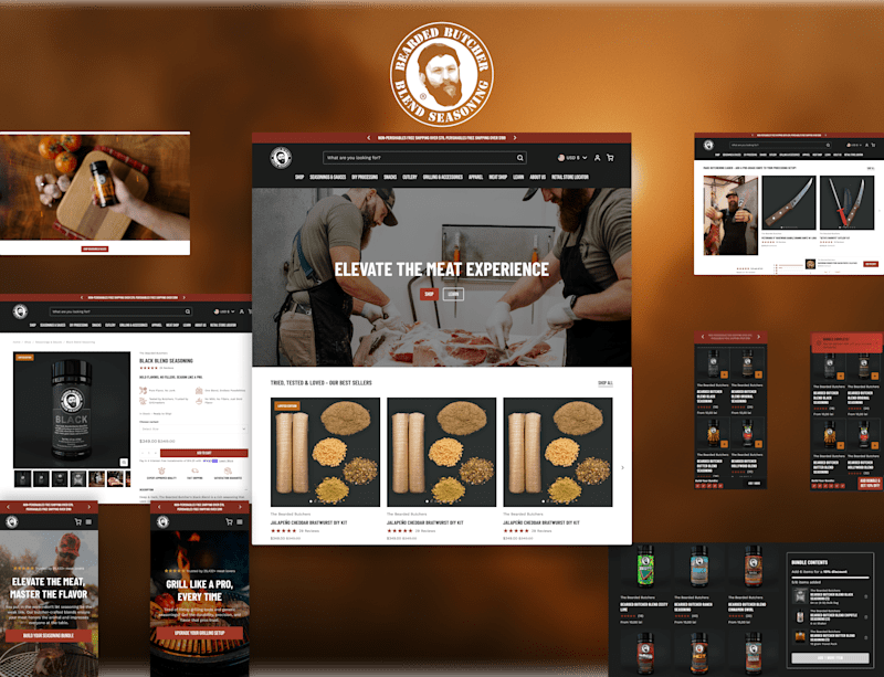Cover image for Bearded Butchers Full eCommerce Website Revamp
