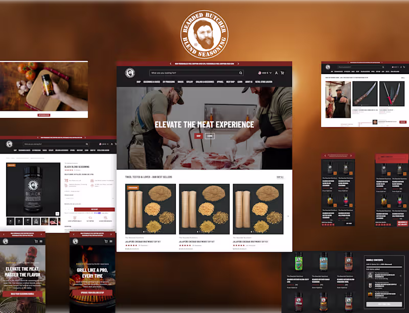 Cover image for Bearded Butchers Full eCommerce Website Revamp