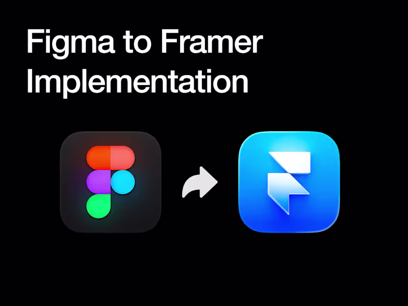 Cover image for Figma to Framer