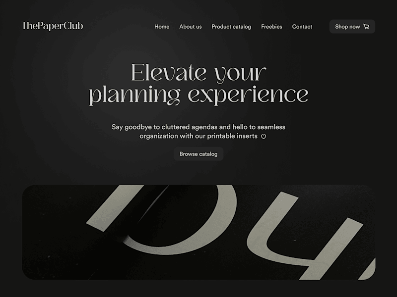 Cover image for ThePaperClub Website Landing Page Design