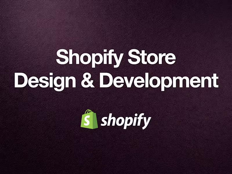 Cover image for Shopify - Custom Service