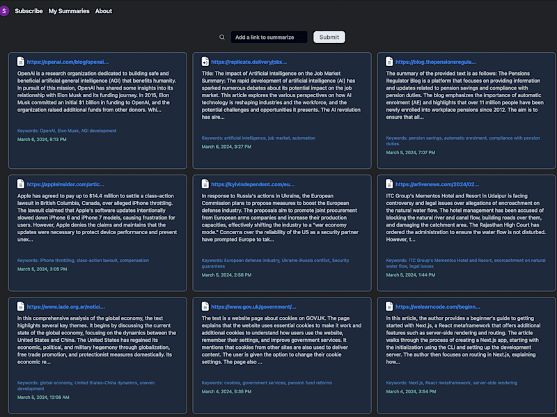 Cover image for Summarly: get quick summaries on-the-go!
