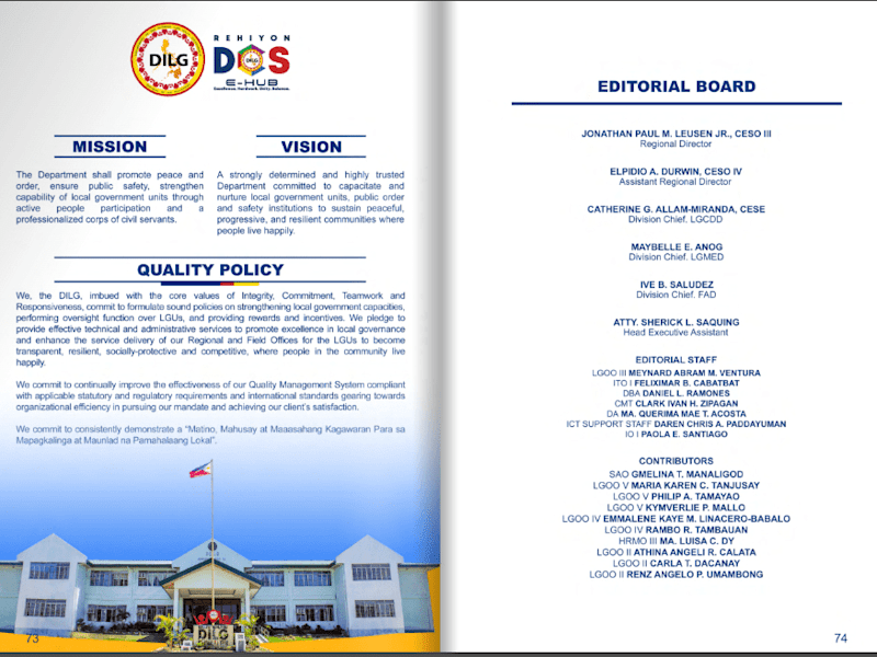 Cover image for DILG Region 2 2021 Annual Report