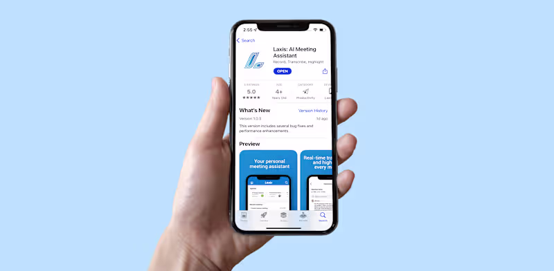 Cover image for Laxis AI Transcription Assistant