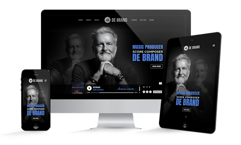 Cover image for WordPress Website "Music Artist"