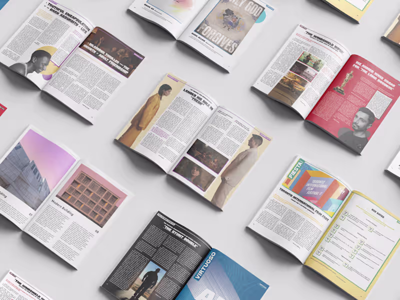 Cover image for Magazine Design - Tallscreen ( A film mag )