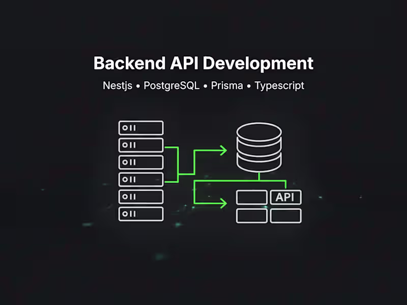 Cover image for Backend API Development with NestJS & PostgreSQL
