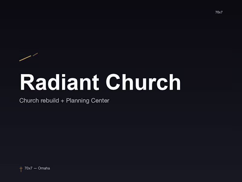 Cover image for Radiant Church — From Broken to Built for Growth