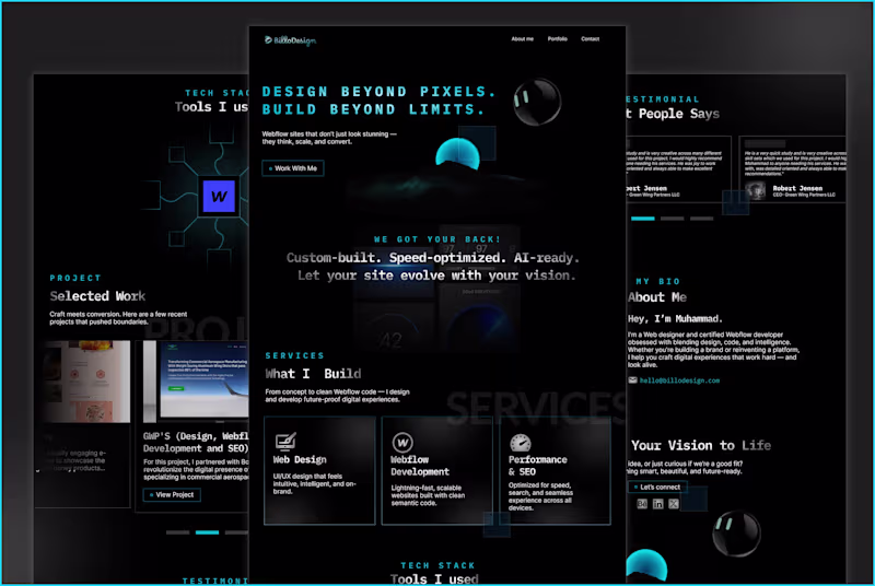 Cover image for BilloDesign: A Living Portfolio Experience