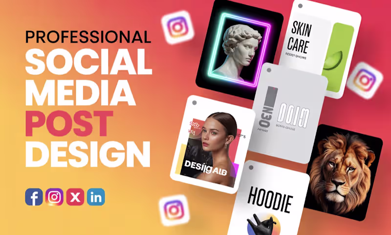 Cover image for Social media post designing