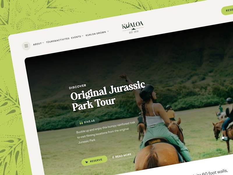 Cover image for Kualoa UI/UX Design & Webflow Development 