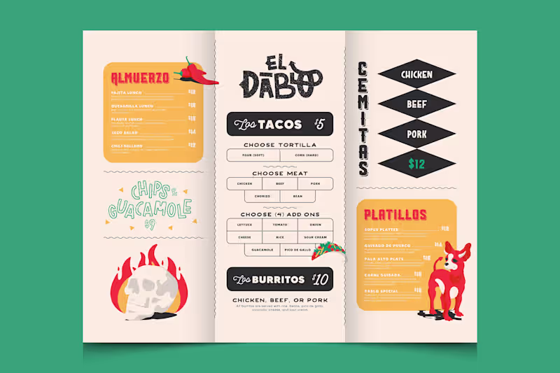 Cover image for El Diablo Taqueria Brand Identity 