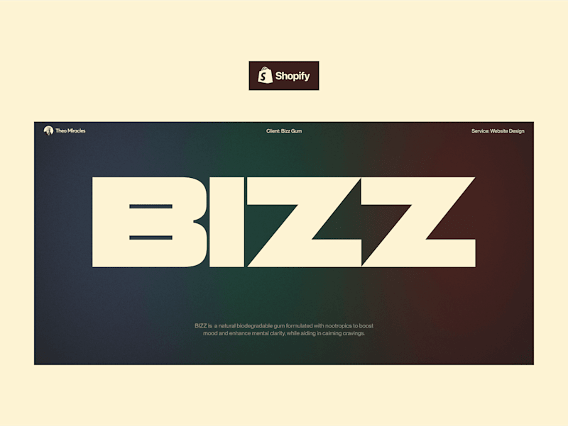 Cover image for BIZZ GUM - Shopify. UX Conversion Optimization